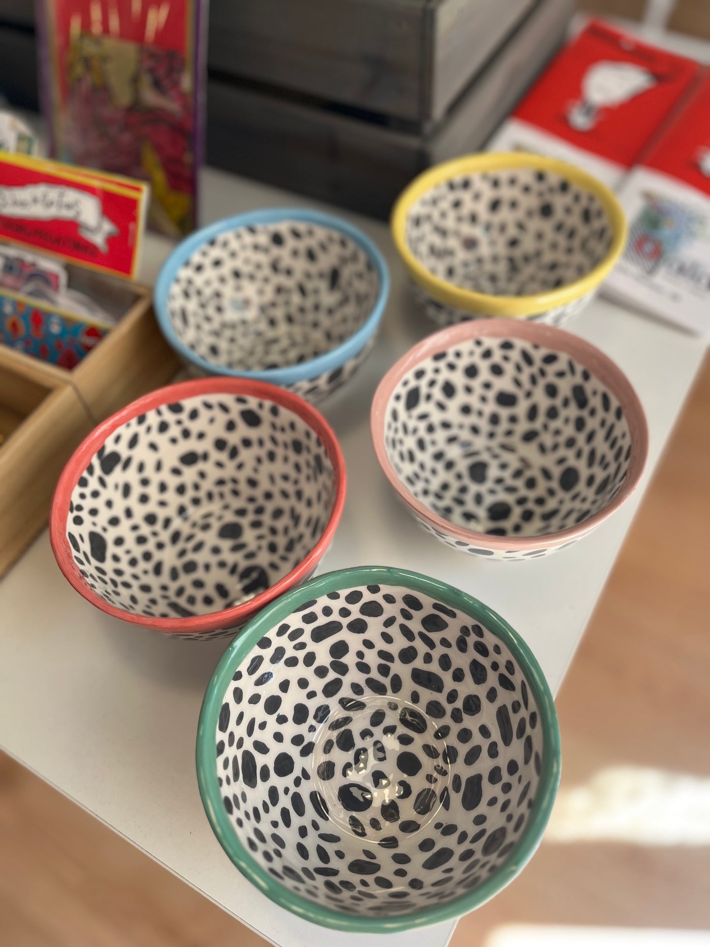 Cuencos print/borde color