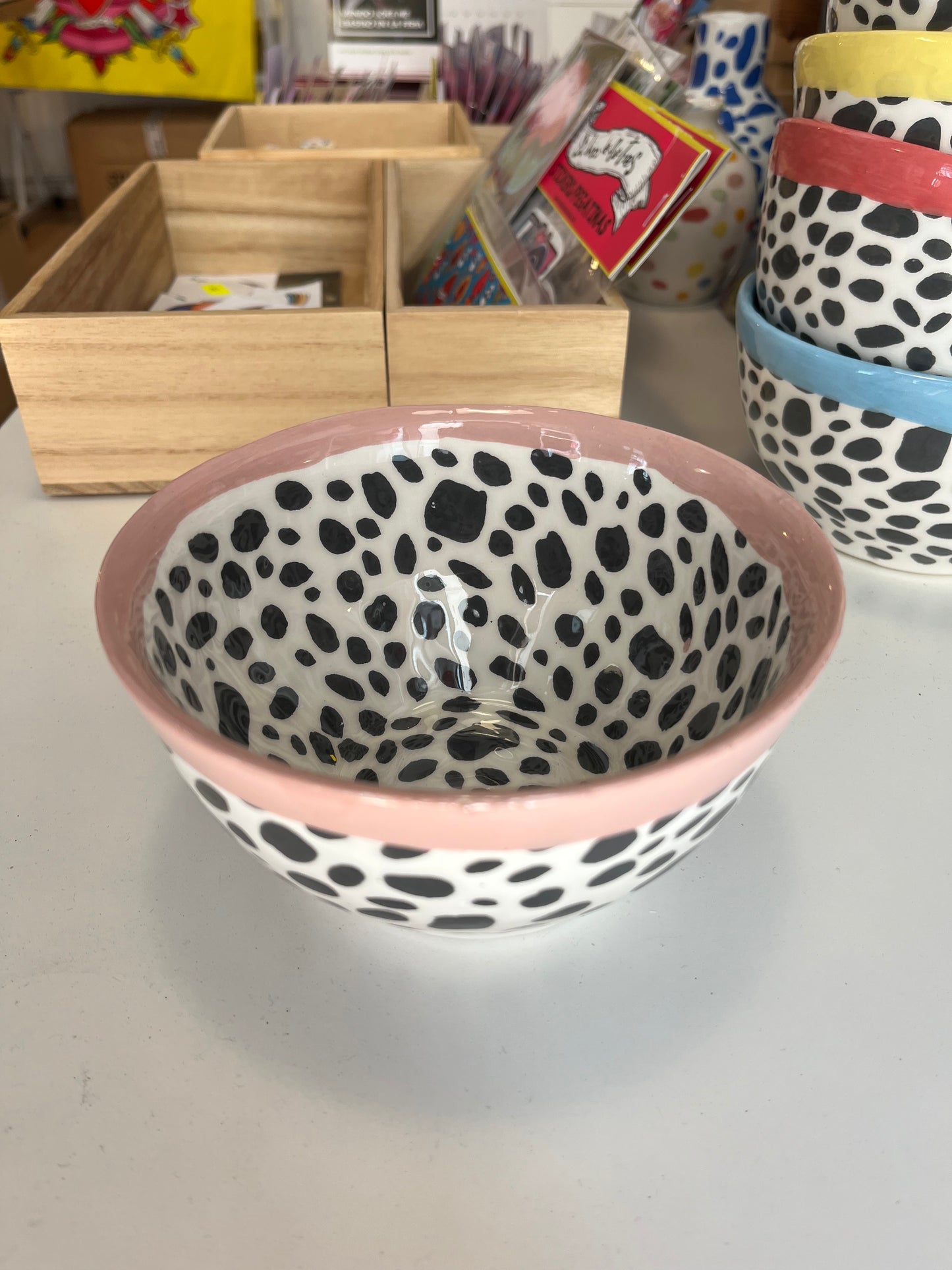 Cuencos print/borde color