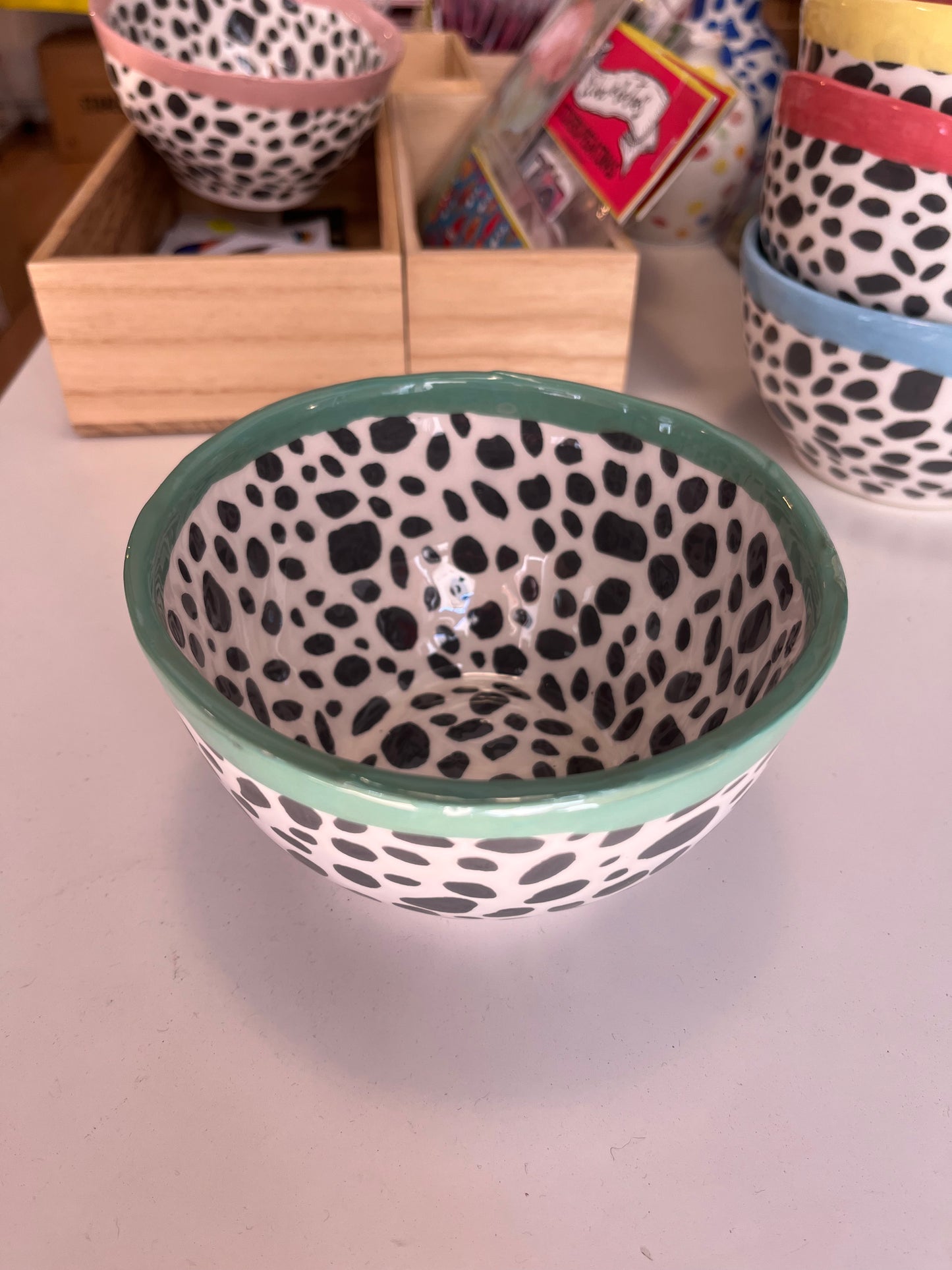 Cuencos print/borde color