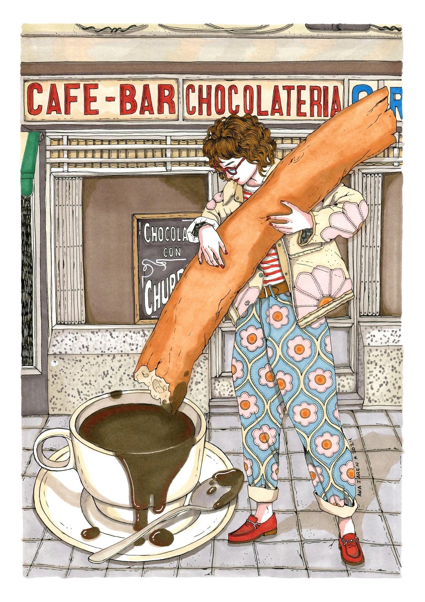 Churros con chocolate