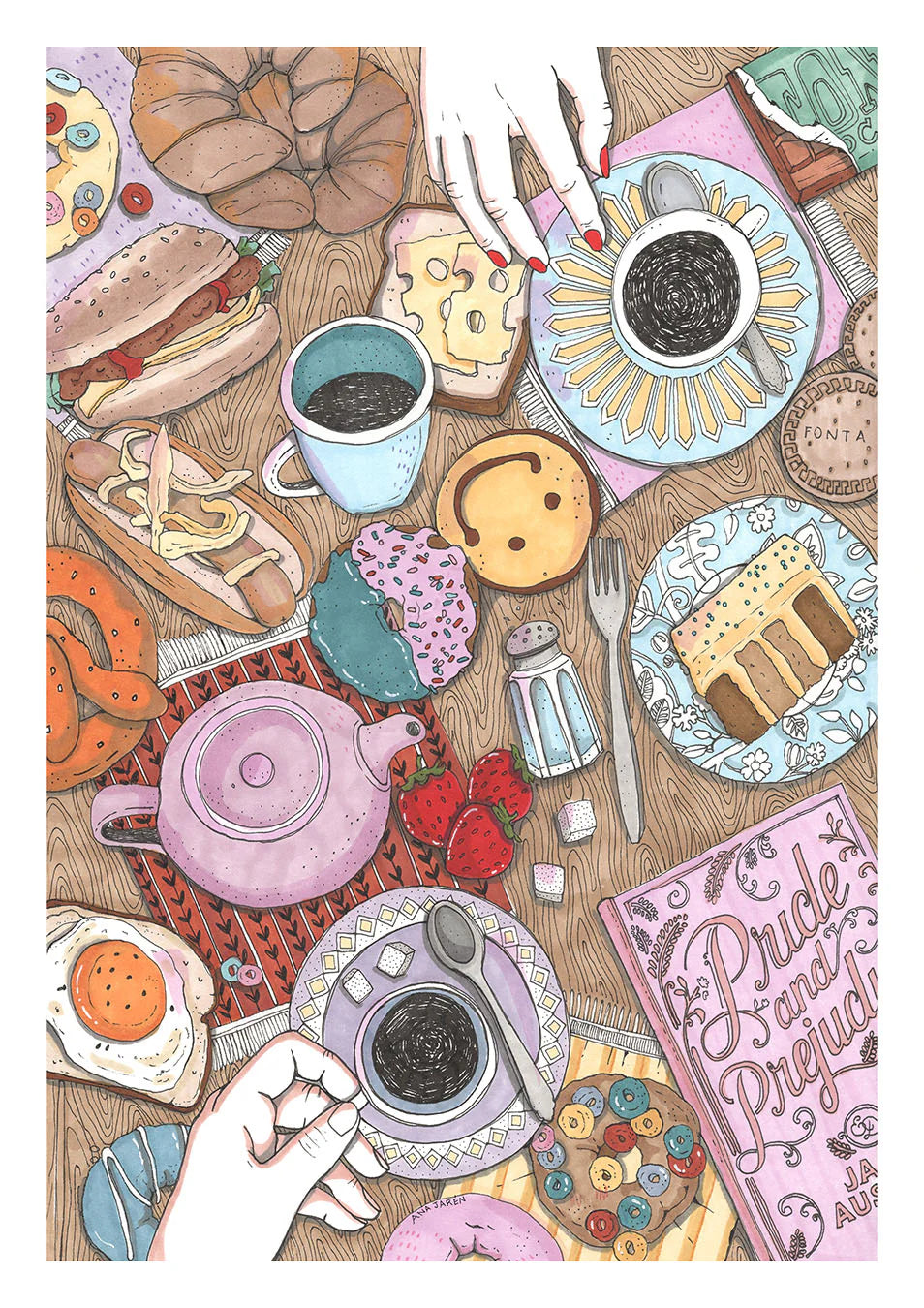 Mesa de brunch
