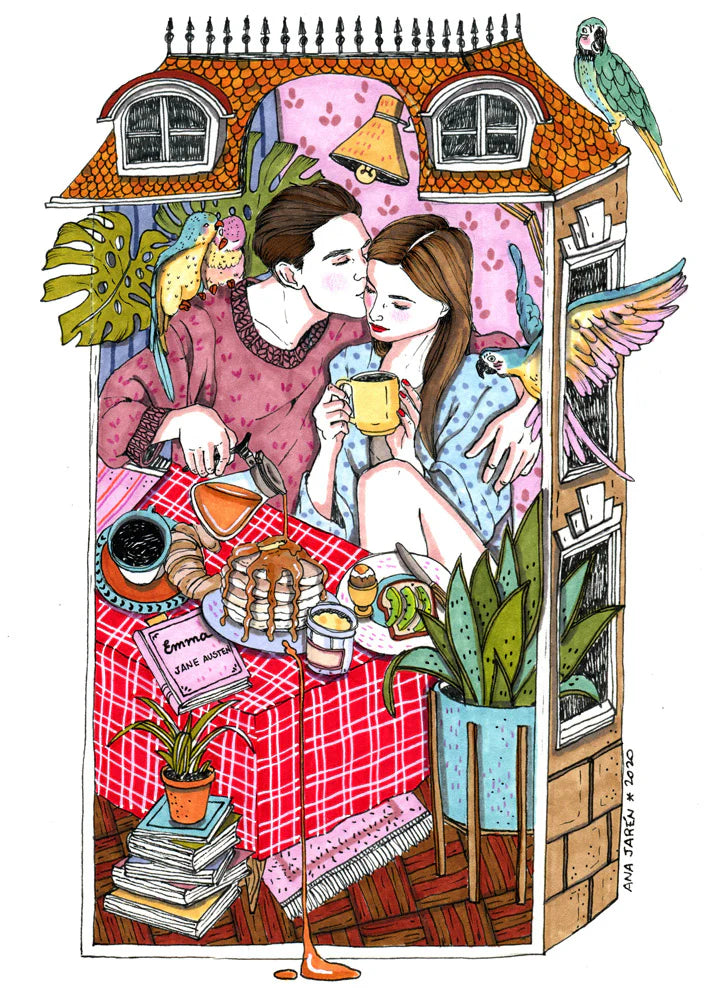 Pareja y brunch