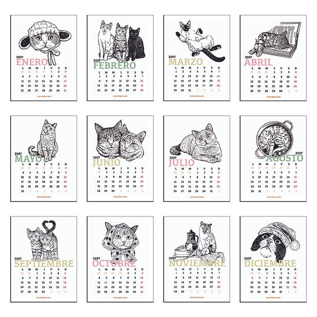 Calendario de mesa 2027