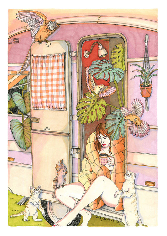 Chica de la caravana