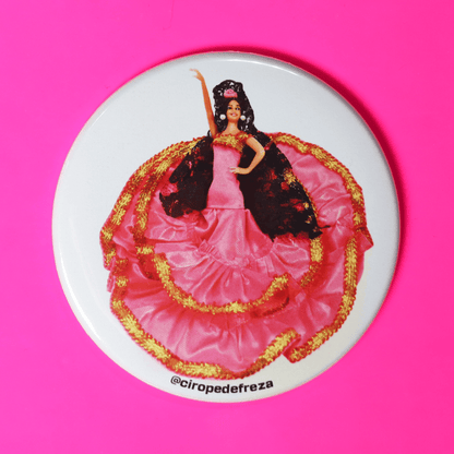 Espejo Flamenca rosa