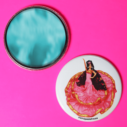 Espejo Flamenca rosa