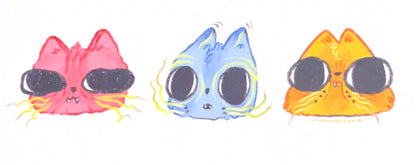 Pack Stickers Gatos cósmicos