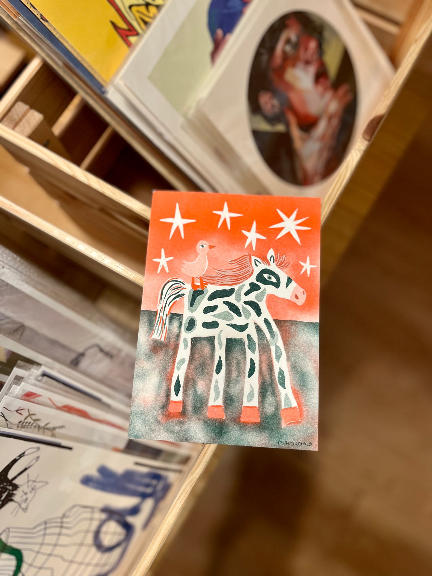 Caballo y pájaro