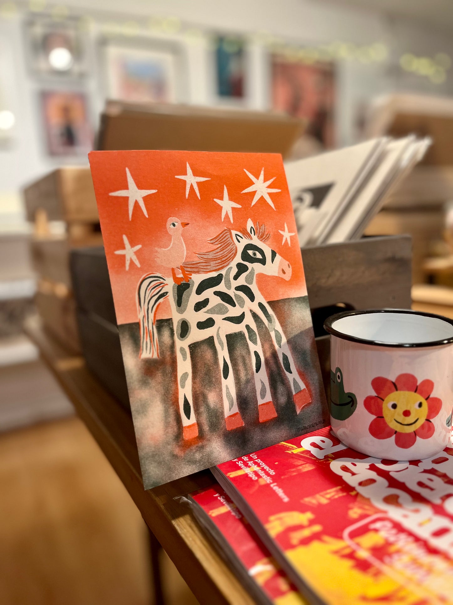 Caballo y pájaro