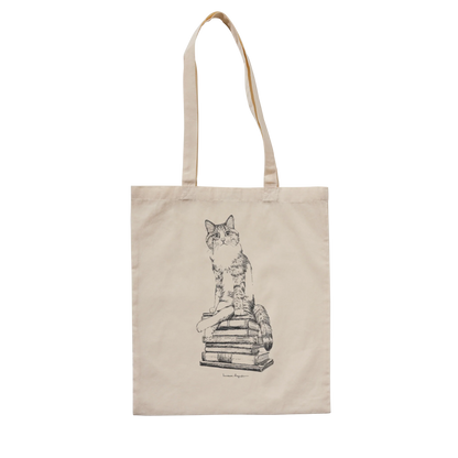 Cat on books x Laura Agustí