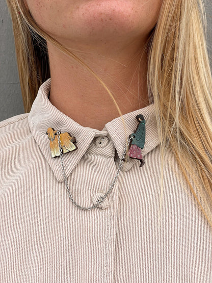 BROCHE DOBLE/ESPECIAL