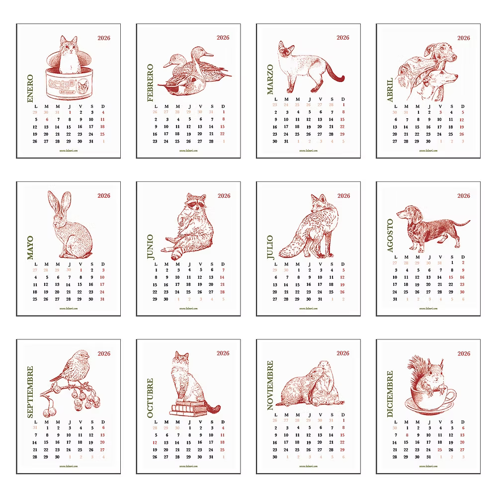 Calendario Mesa 2026