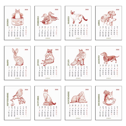 Calendario Mesa 2026