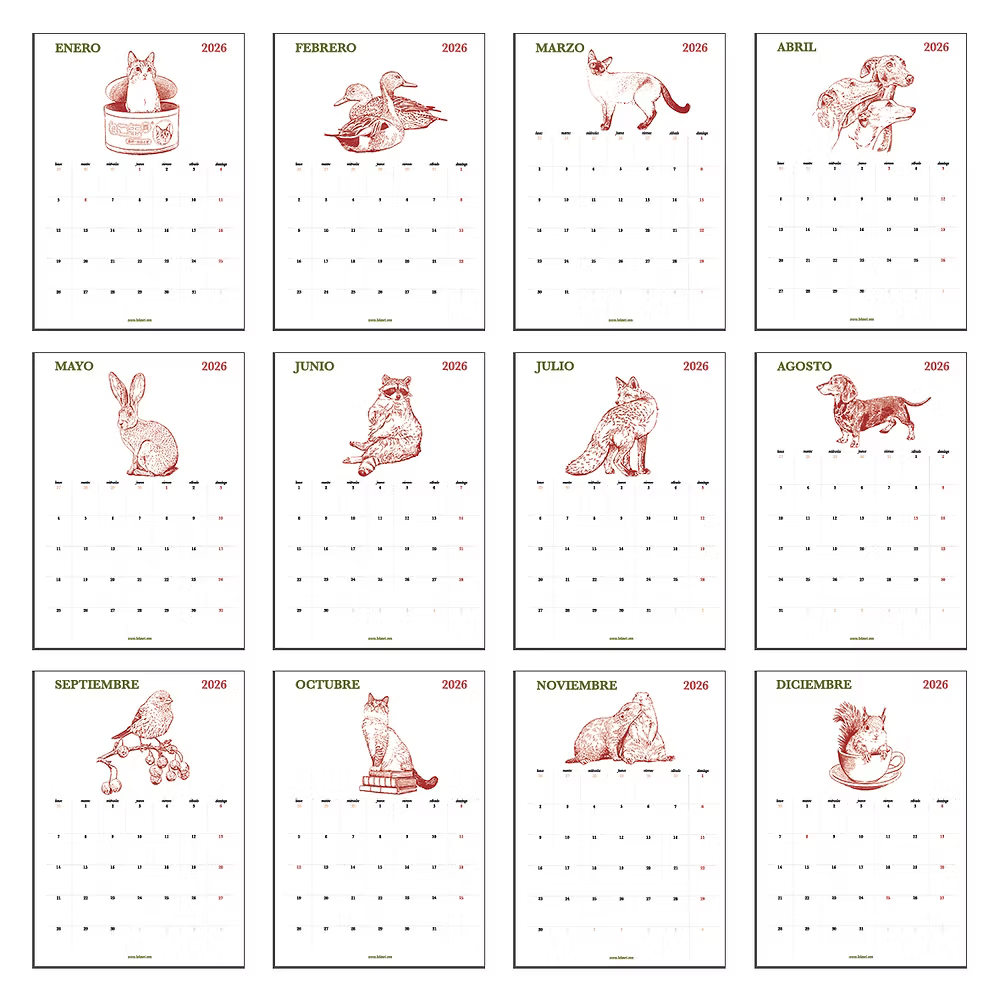 Calendario notas 2026