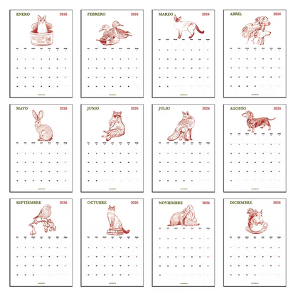 Calendario notas 2026