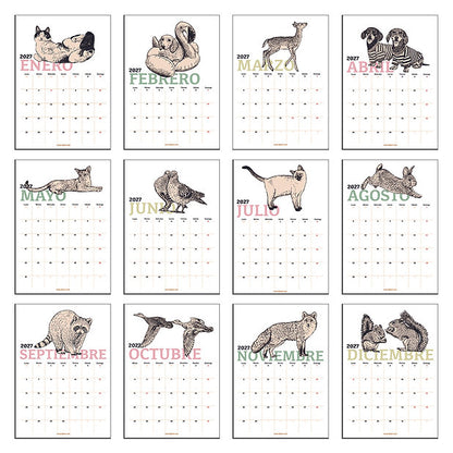 Calendario de notas 2027