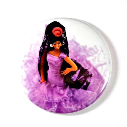 Imán flamenca malva