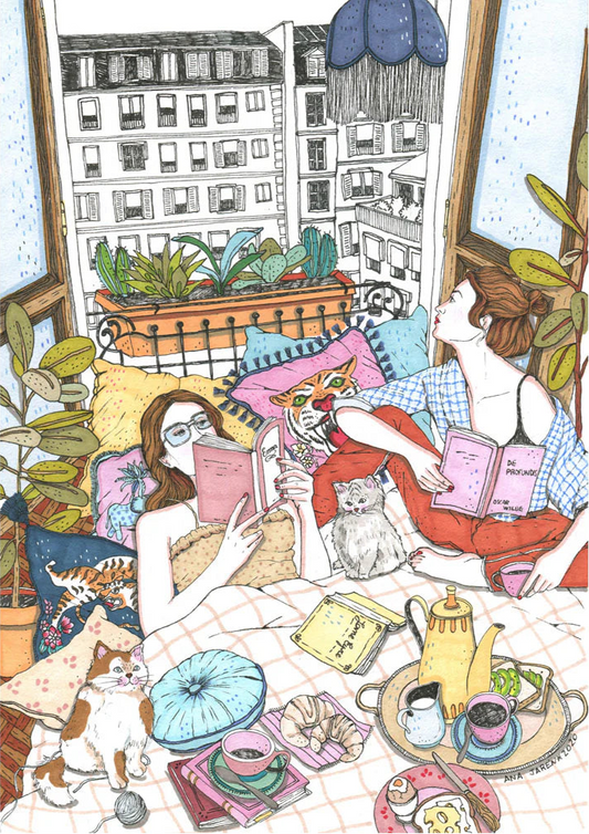 Leyendo en casa