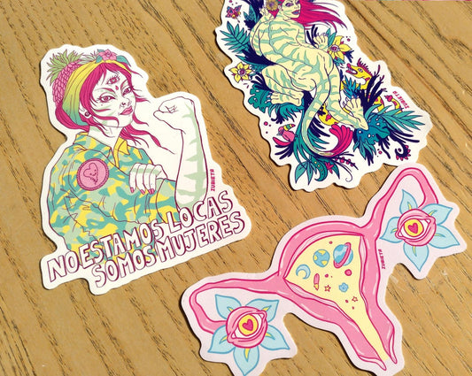 Pack Stickers Woman Power